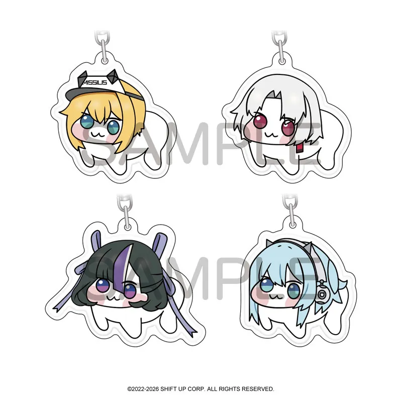 Goddess Of Victory: Nikke: Doro Puffy Acrylic Key Holder Blind Box - 1 Unidade Aleatória